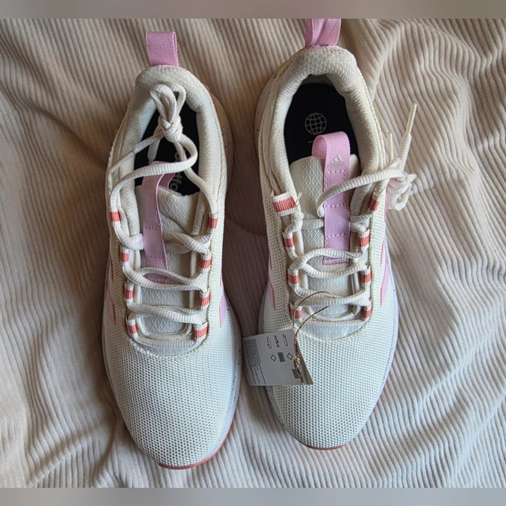 Adidas Women's Racer TR23 'Off White Orchid Fusion' Sz 9 Nwt In Box